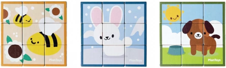 Montaje de imágenes de animales como un pequeño puzzle