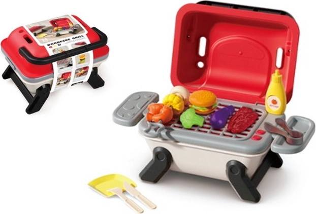 Parrilla infantil portátil con luces y sonidos, set de 22 piezas