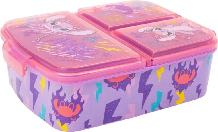 Caja multi para merienda STOR Angel, 3 compartimentos, sin BPA