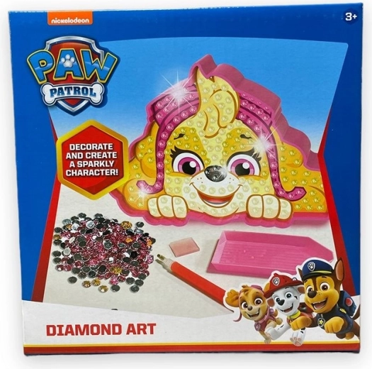 Pintura con diamantes Patrulla Canina – Skye 18 × 18 cm