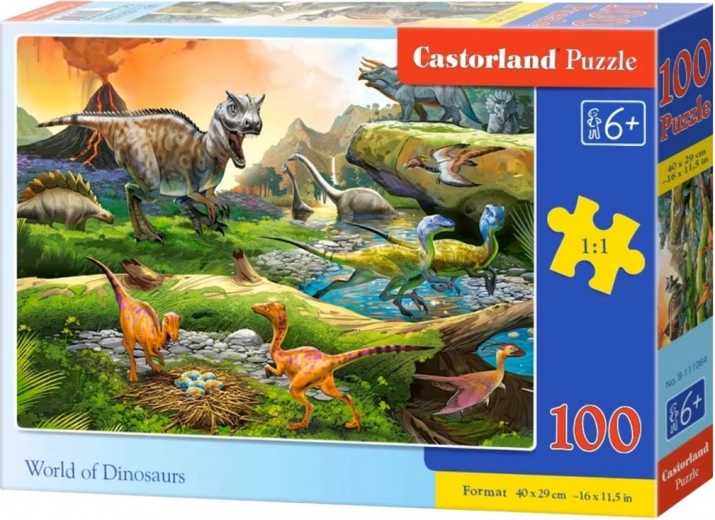 Puzzle de 100 piezas World of Dinosaurs