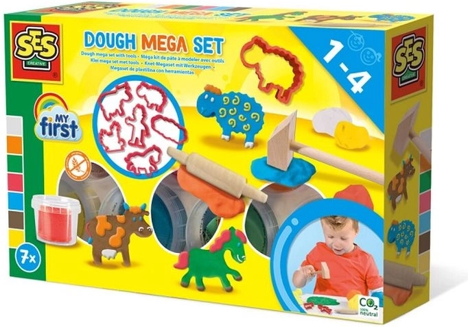 SES Creative My First mega set de plastilina con herramientas
