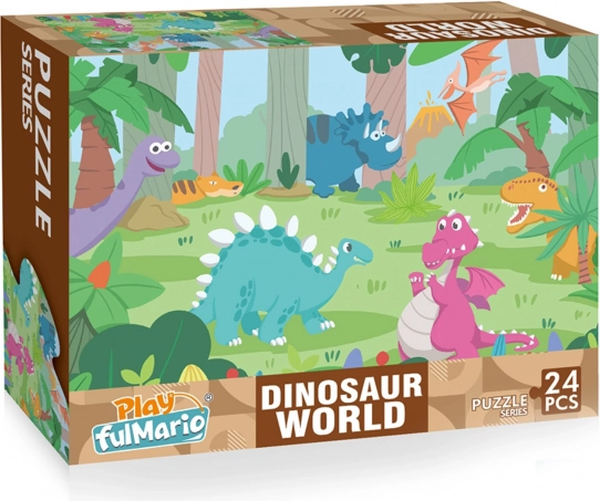 Puzzle infantil de dinosaurios 24 piezas 50 × 34 cm