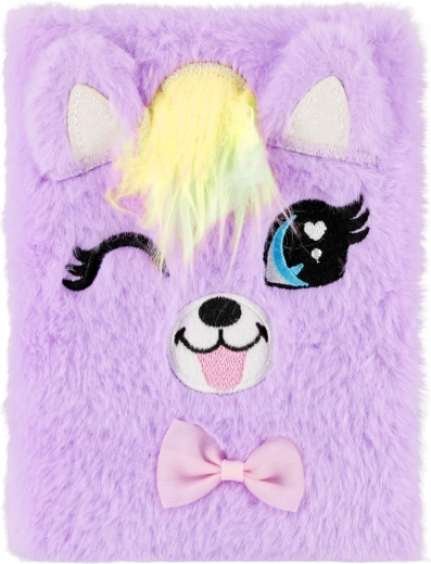 Suave funda de felpa con motivo de gatito