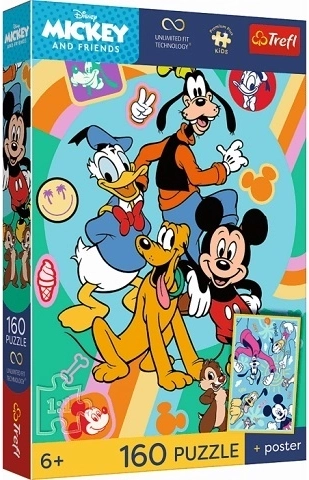 Trefl Premium Plus Kids puzzle Mickey Mouse – hora del ratón 160 piezas