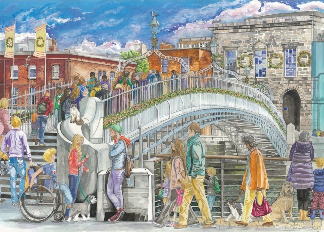 Puzzle GIBSONS Puente Ha'penny 1000 piezas