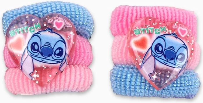 Gomas elásticas con corazón decorativo STITCH