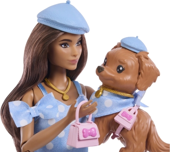 Estilo a juego de Barbie y el perrito