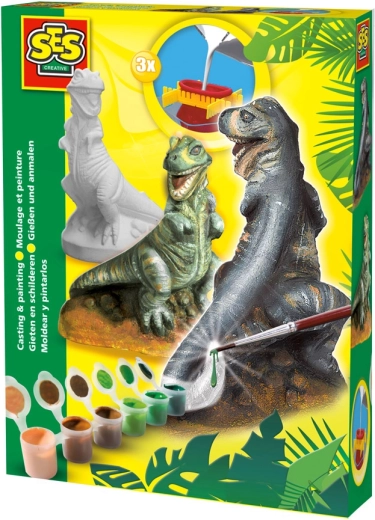 SES Creative moldeado y pintura T-rex