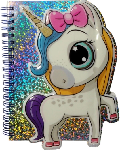 Diario holográfico con unicornio