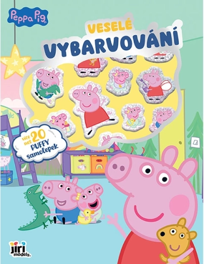 Divertido colorear con pegatinas Peppa Pig