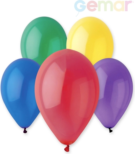 Globo de látex cristalino Gemar 26 cm - 1 pieza