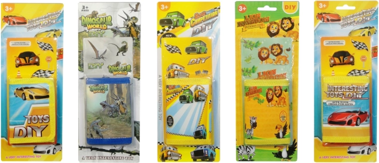 Monedero infantil con pegatinas decorativas