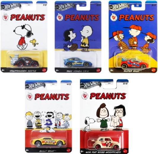 Coche metálico HOT WHEELS Silver Series 75 Years PEANUTS