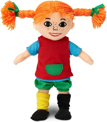 Muñeca de trapo suave Pippi Calzaslargas 20 cm