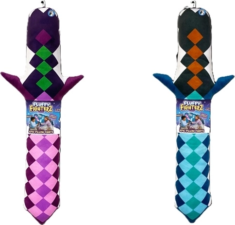 Espada de peluche Fluffy Fighterz con efectos de luz y sonido - 1 unidad