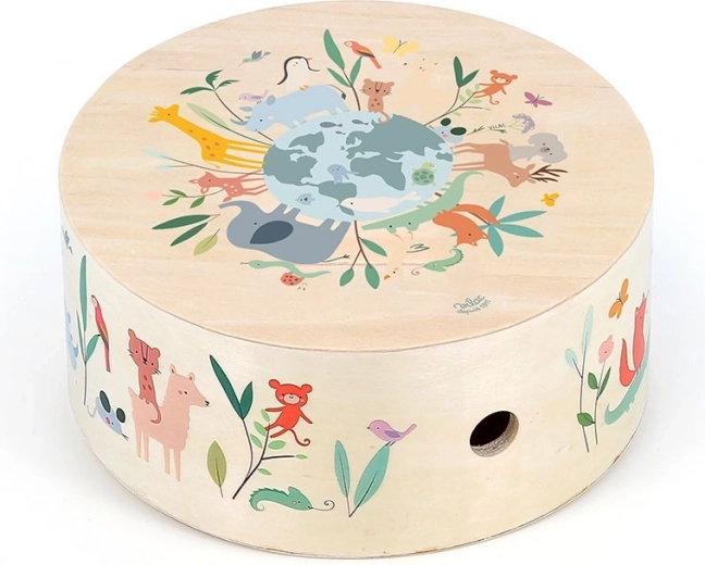Vilac Cajón de madera Animales del mundo