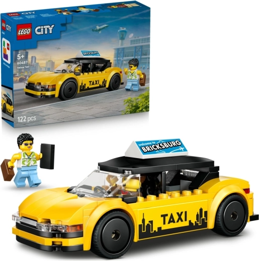 LEGO City taxi amarillo