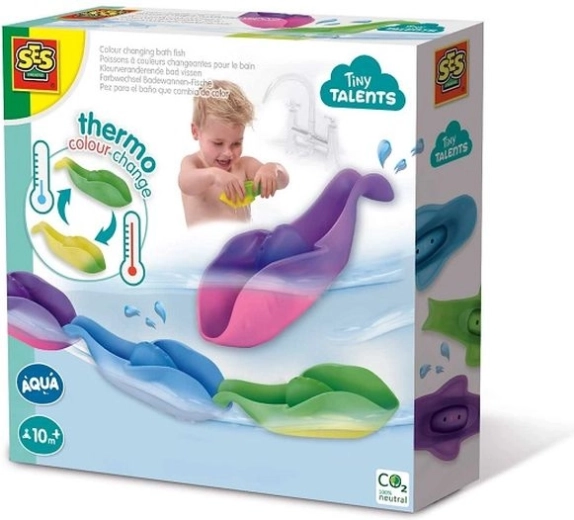 SES Creative Tiny Talents pececitos de baño que cambian de color