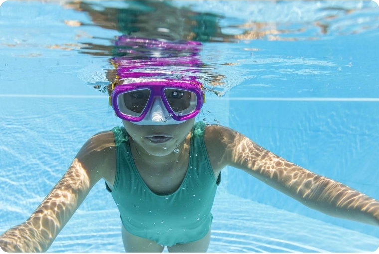 Amplia visión bajo el agua