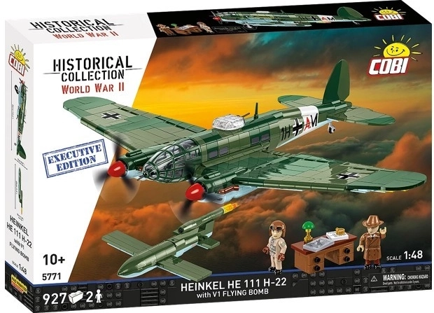 Set de construcción COBI Heinkel He 111 H-22 con bomba voladora V1 (1:48)