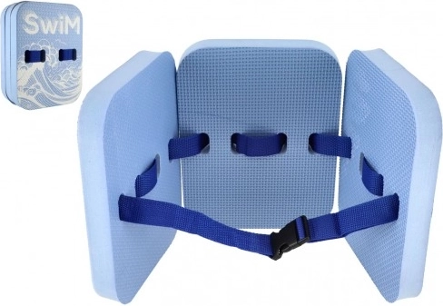 Cinturón de natación y tabla de flotación para niños, de espuma, azul