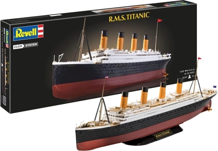 Modelo de barco de plástico RMS Titanic 1:600 multicolor