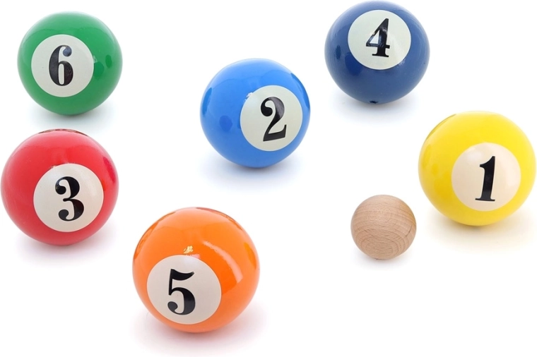 Vilac juego de petanca de madera con estilo de billar