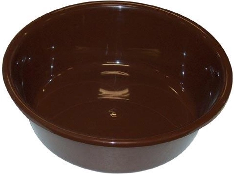Lavabo de plástico 36 cm marrón