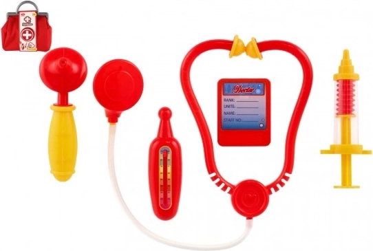 Set de médico infantil con estetoscopio y maletín médico