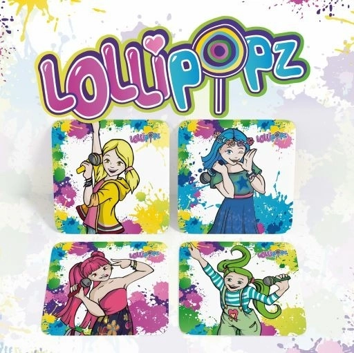 Set de posavasos de corcho Lollipopz – 4 uds