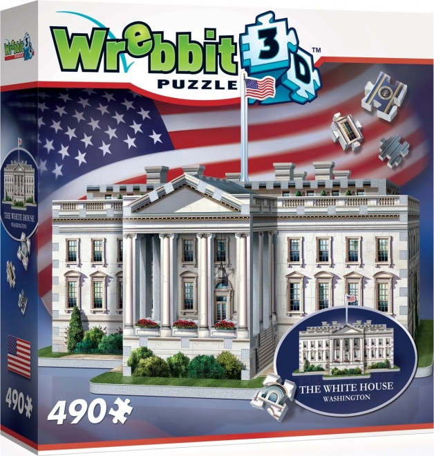 Puzle 3D de la Casa Blanca de WREBBIT, 490 piezas