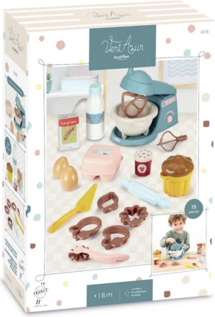 Set para pequeños pasteleros con batidora y accesorios