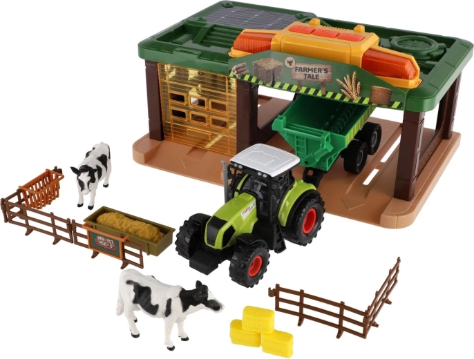 Tractor con remolque para trabajos agrícolas