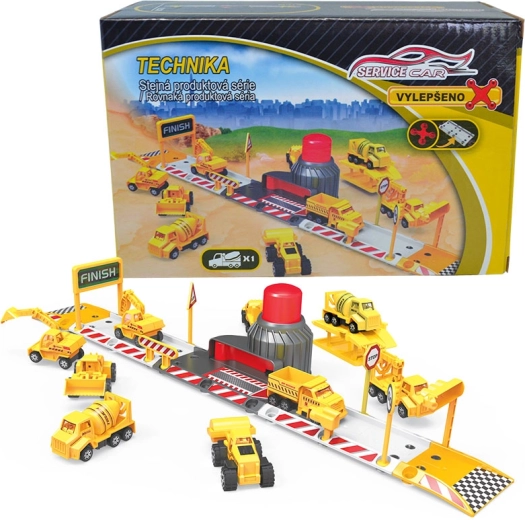Set de construcción de pista de obras para niños