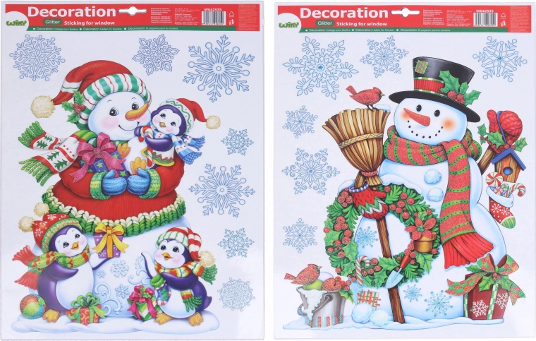 Decoración de ventana Navidad 41 × 29 cm