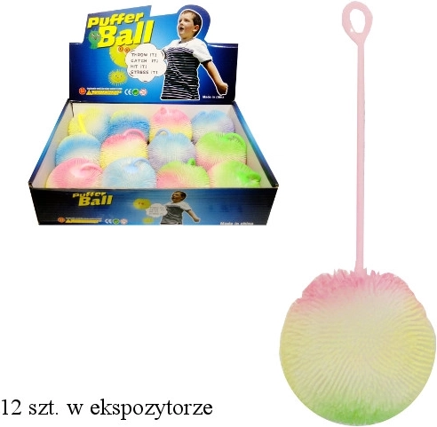 Pelota antiestrés luminosa con puntas suaves y asa