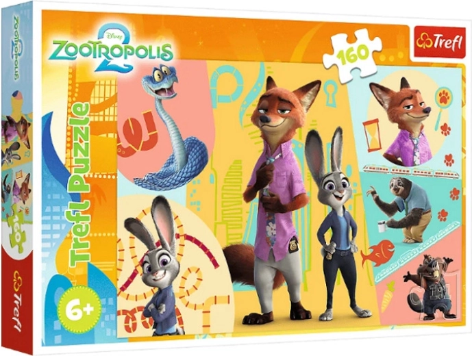 Puzle Zootopia 2 – juntos en Zootopia, 160 piezas