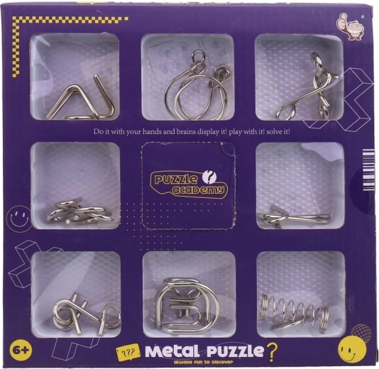 Rompecabezas metálicos – set de 8 piezas