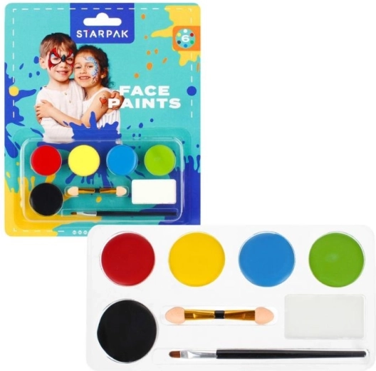 Set de pinturas para la cara de 6 colores - 1 pieza