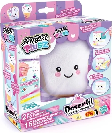 EPEE vánočka de peluche con aerógrafo manual