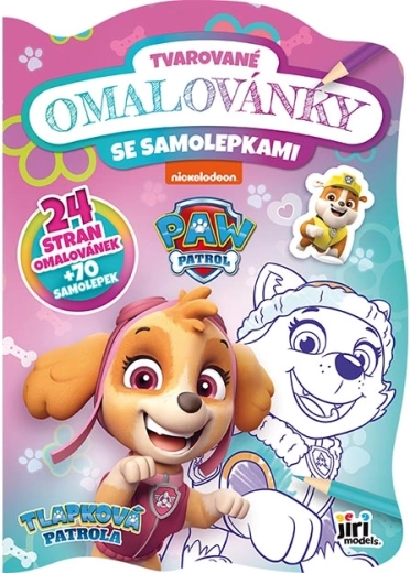 Cuaderno para colorear con formas Patrulla Canina