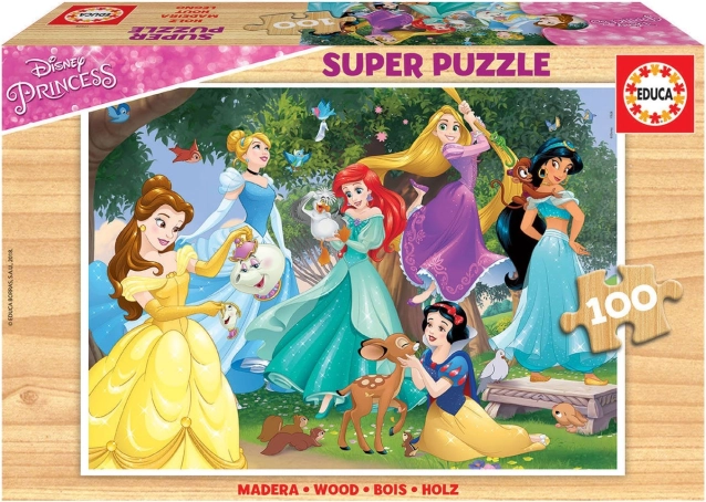 Rompecabezas de madera DISNEY princesas 100 piezas EDUCA