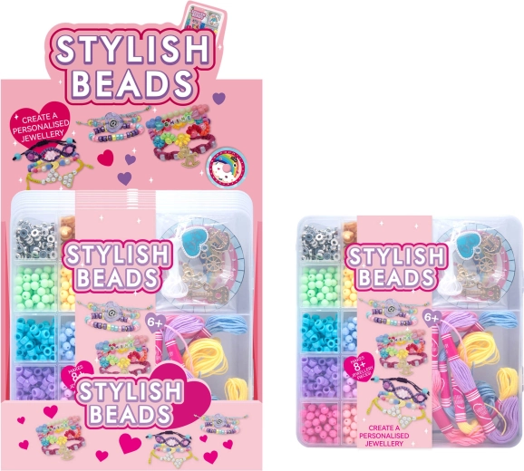 Set para crear pulseras con cuentas y colgantes