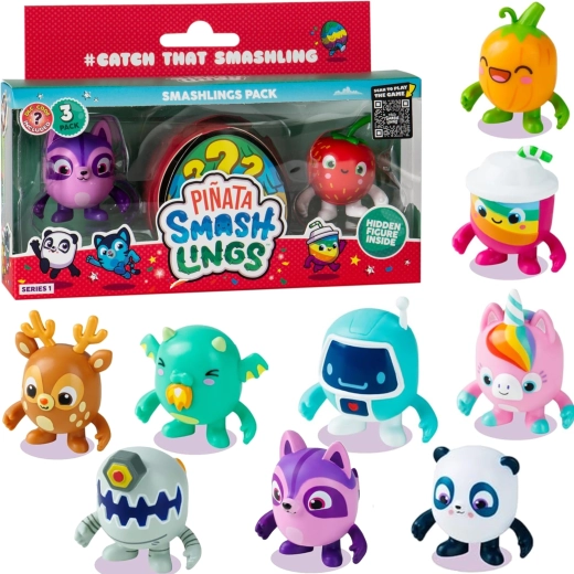 Piñata Smashlings – set de 3 figuras aleatorias con código DLC, serie 1