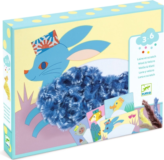 Djeco set creativo Wool & Velcro – con pegado