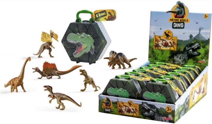 Figuras de dinosaurios 8-9 cm, set de 6 uds.
