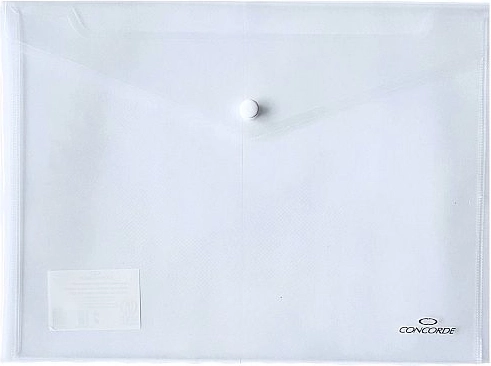 Carpeta portadocumentos con broche a presión A5 transparente CONCORDE