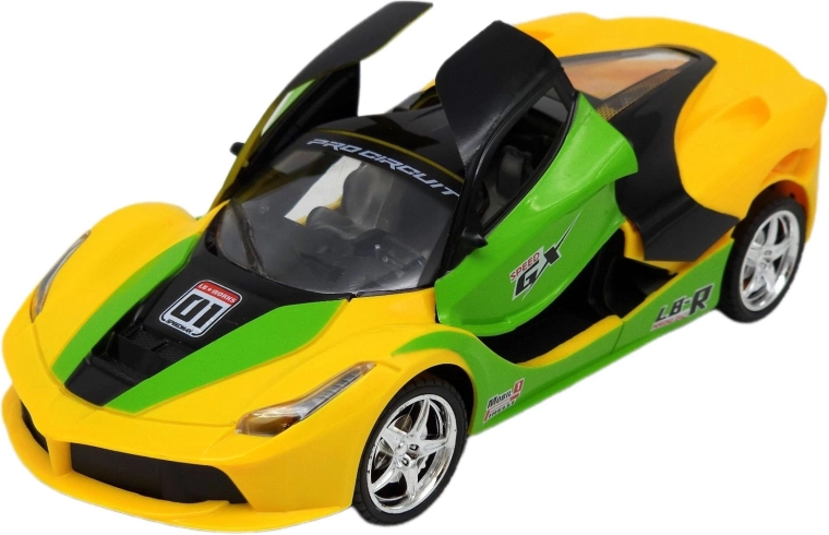 Coche deportivo teledirigido con luces LED rojo - 1 pieza