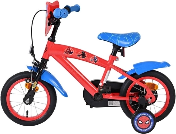 Bicicleta infantil Spider-Man 12" rojo-azul